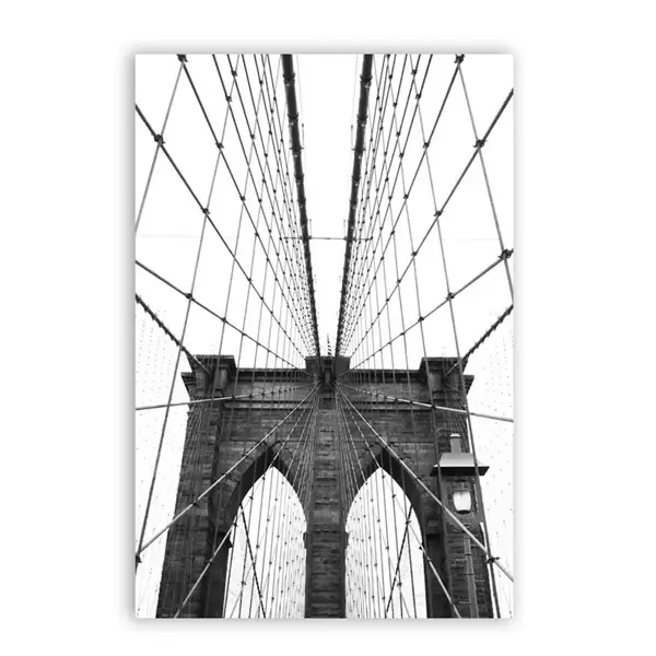 Affiche d'art de la ville de New York, affiche de pont de tokyo, peinture sur toile de New York, ima