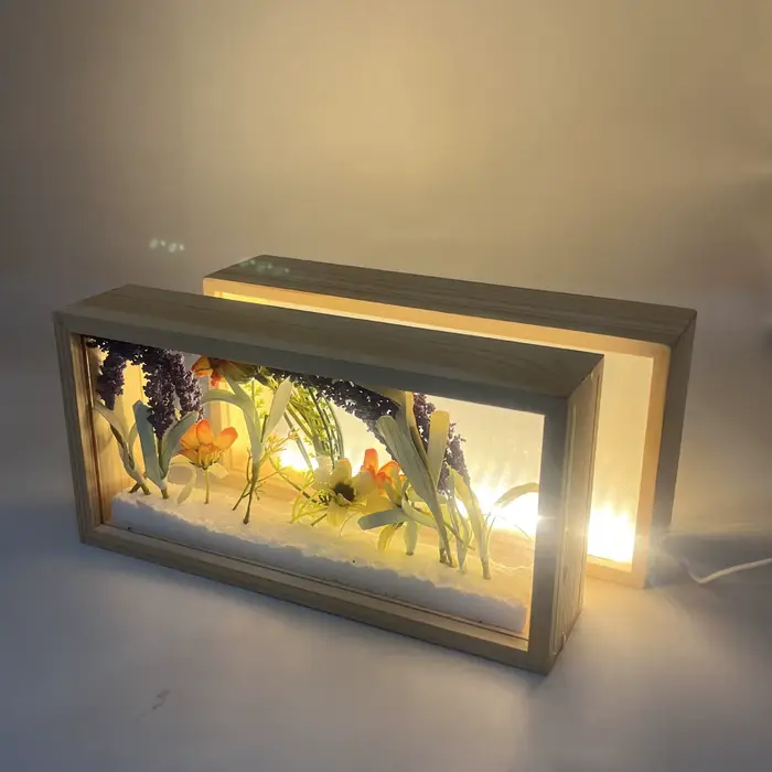 Aqumotic – cadre Photo vierge avec lumière LED