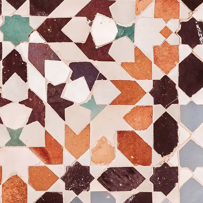 Peinture sur toile d'art mural marocain