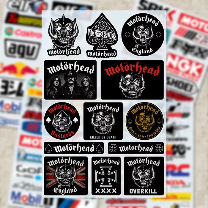 Autocollants M-Motorhead, autocollant Moto, pour carrosserie, pare-chocs, fenêtres, moto, ordinateur portable, murs, autocollant en vinyle, accessoires de tuning automobile