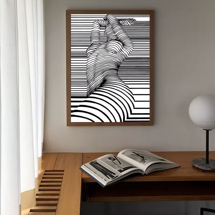Art mural abstrait moderne