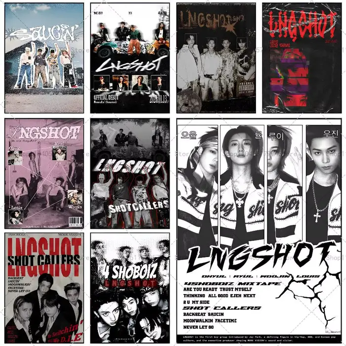 L-LNGSHOT – affiche autocollante murale