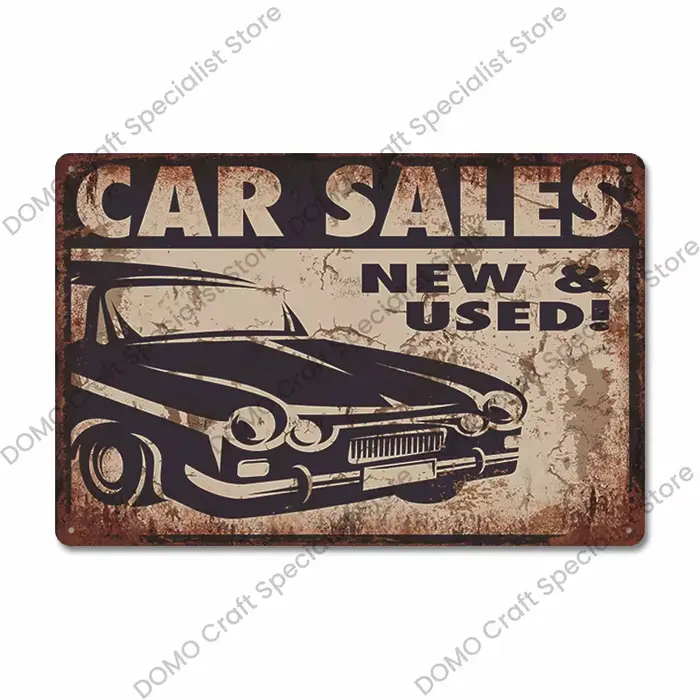 Affiche en métal pour Garage de papa