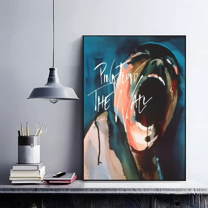 Affiche de groupe de Rock p-pink f-floyd, autocollants muraux modernes et minimalistes pour la décor