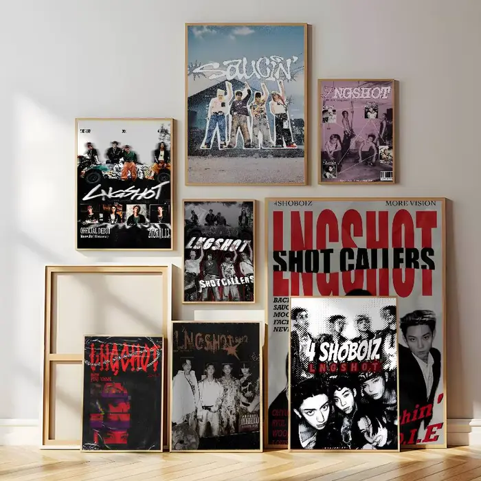 L-LNGSHOT – affiche autocollante murale