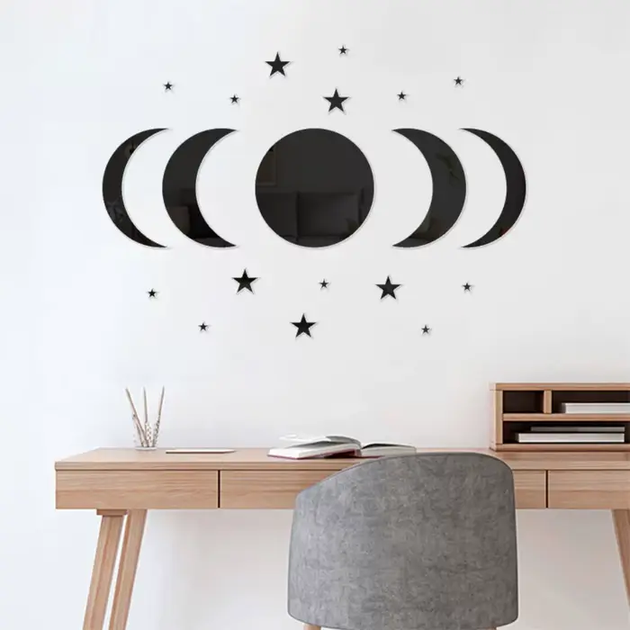 Miroir mural Design Cycle de lune