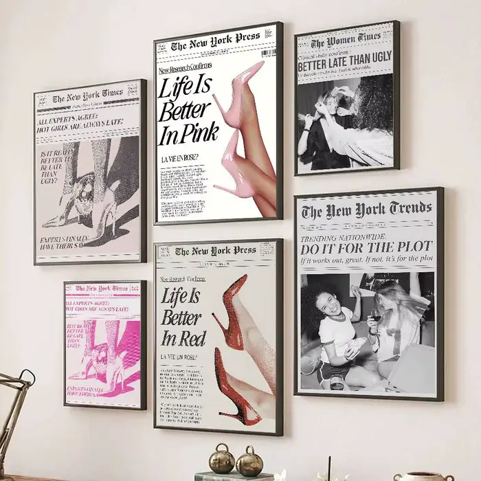 Affiche vintage style journal