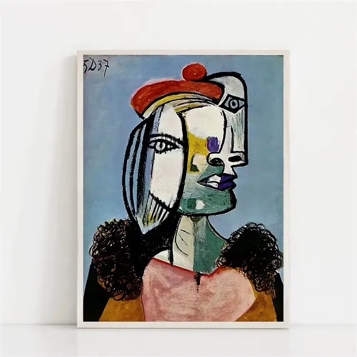 Peinture sur toile d'art abstrait sans titre de 1939 par Picasso