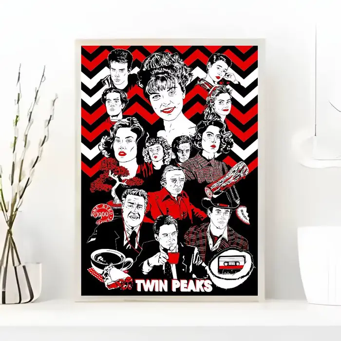 Affiche de film t-twin Peaks f-fire Walk With Me, avec imprimés, décoration de maison, chambre à cou