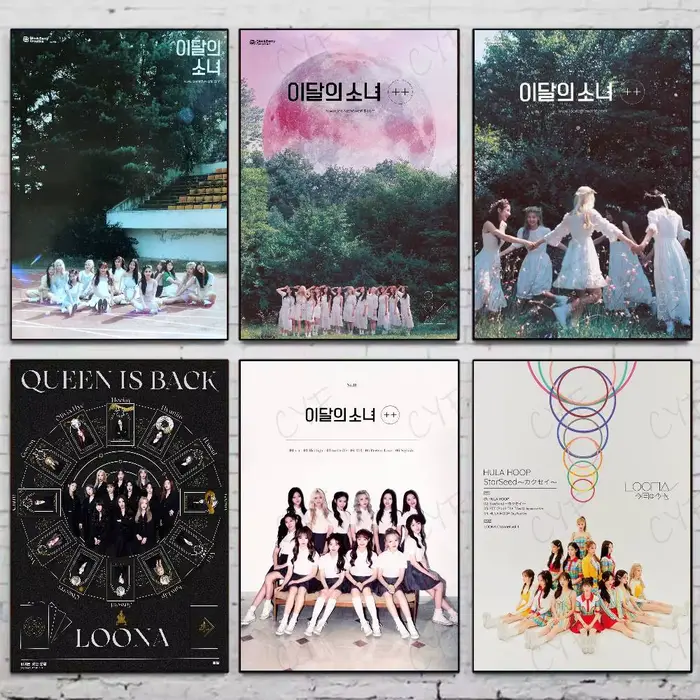 Affiche populaire célèbre coréenne Kpop Band l-loonas