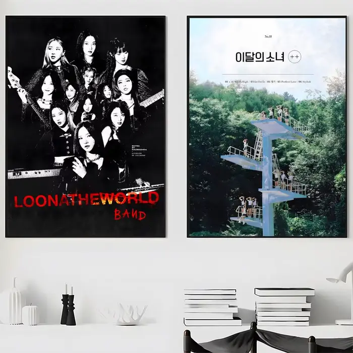 Affiche Kpop L-LOONA, autocollants haute définition