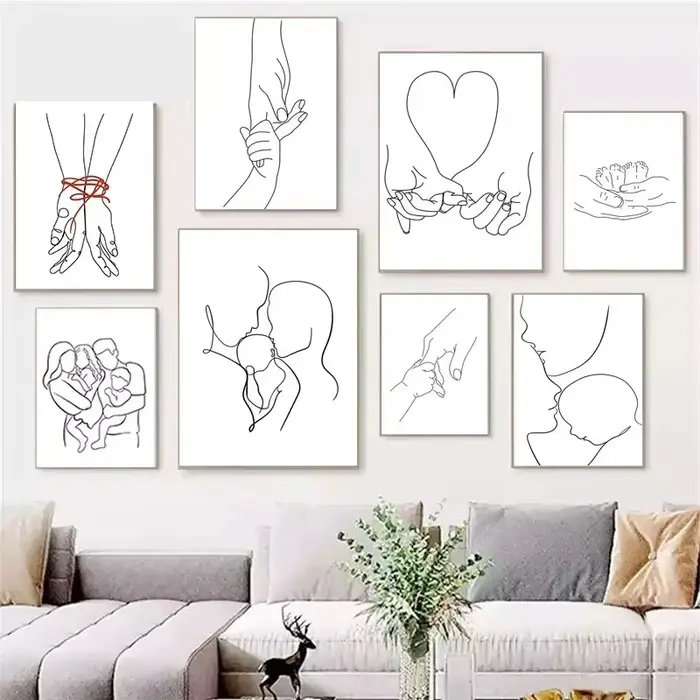 Portrait de famille minimaliste