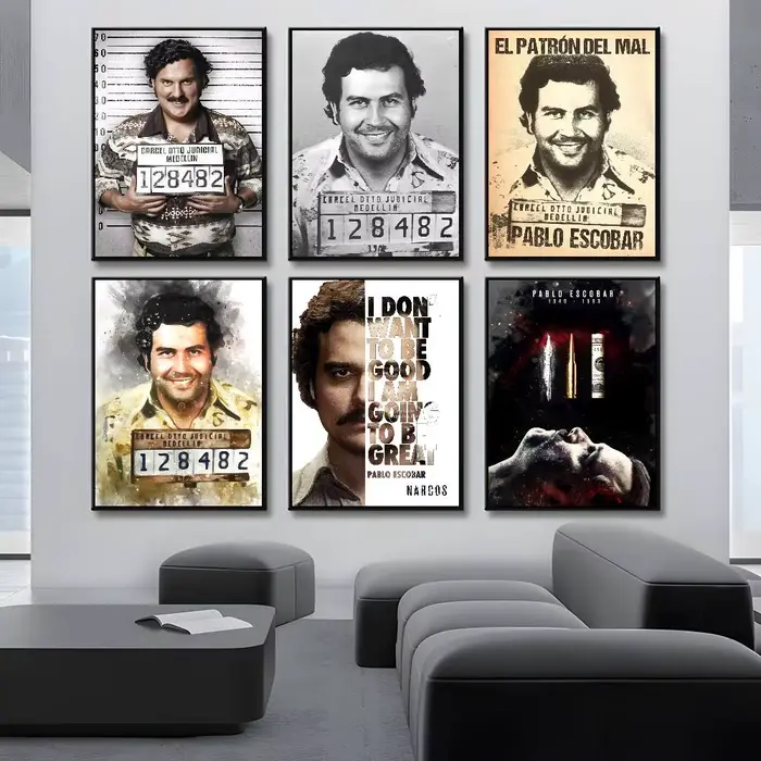 Affiche du seigneur Pablo Escobar Narcos Mugshot