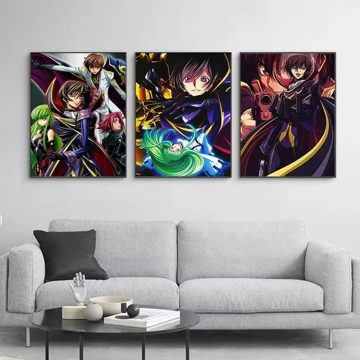 Toile peinture Code Geass affiche japon Anime rôle Figure mur Art Lelouch affiches décor impression salle photo décoration de la maison