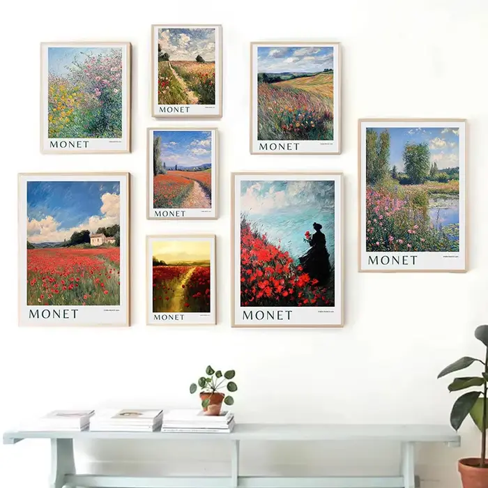 Monet – affiche de champ de coquelicot