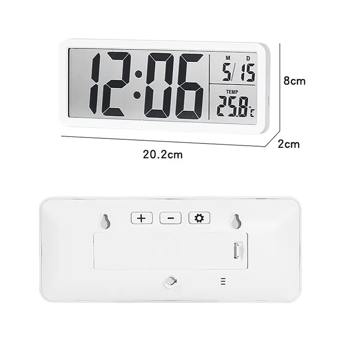 Horloge murale numérique électronique murale LCD