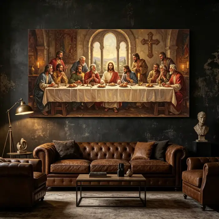 Tableau mural sur toile La Cène