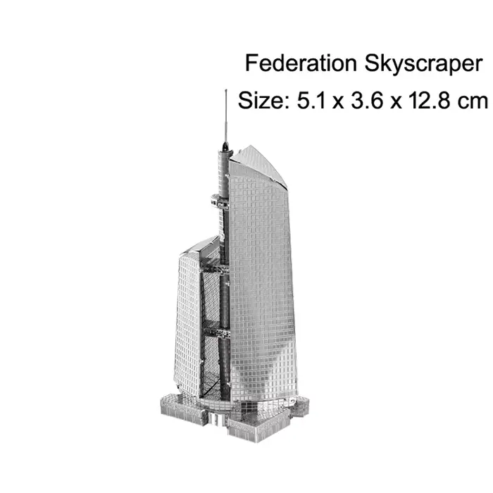 Puzzle 3D en métal de la tour de Londres, modèle Tokyo Skytree, modèle de puzzle découpé au laser po