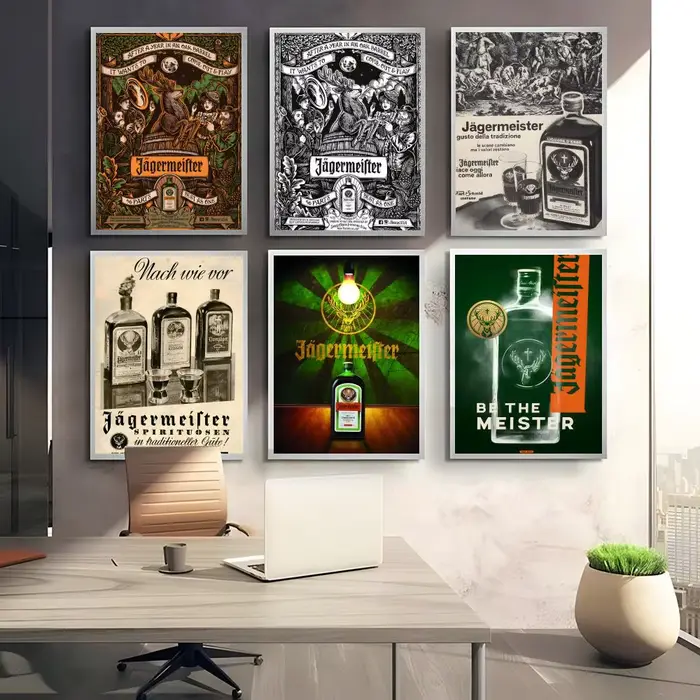 Affiche avec Logo de bière j-jagermeisters