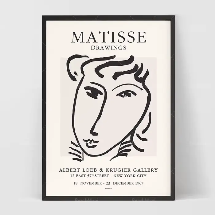Affiche de croquis de femme de Henri Matisse