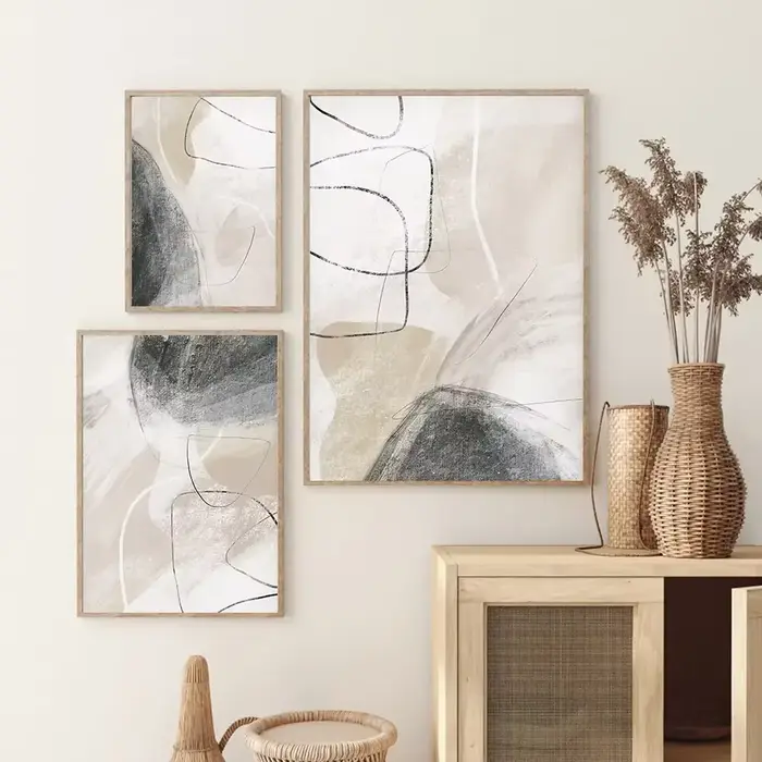 Art mural esthétique minimaliste moderne