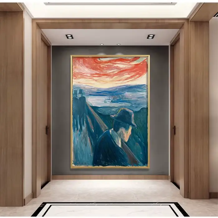 Artiste Edvard Munch Art classique désespoir impressions sur toile peinture affiche photos murales pour salon décor à la maison