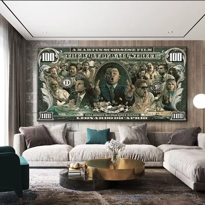 Toile de peinture Graffiti Street Money Art 100 Dollar