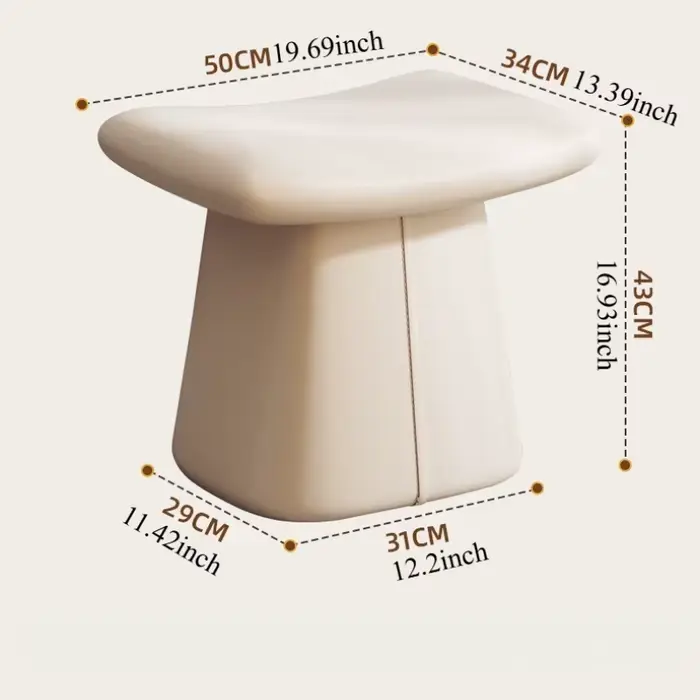 Tabouret de maquillage design, chaise de chambre à coucher, Nail Art, siège souple, sièges en cuir,