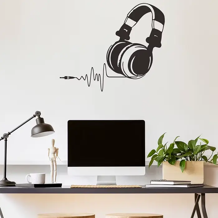 Autocollant mural créatif pour casque de jeu