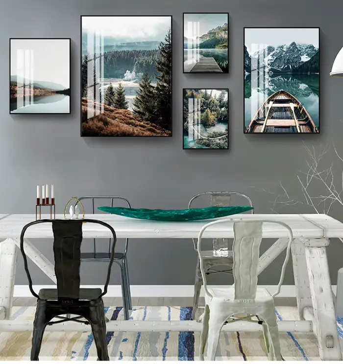 Affiche murale de paysage naturel scandinave