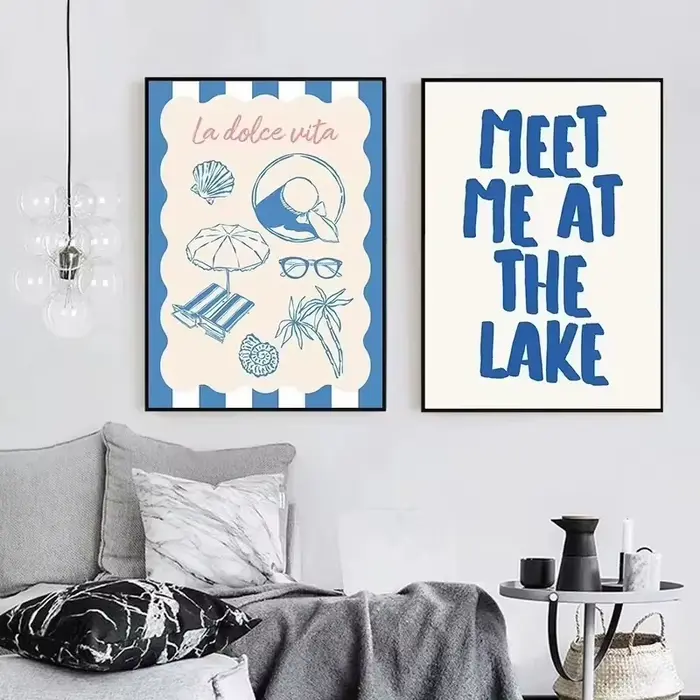 Affiche de coquillages Meet Me At The Beach