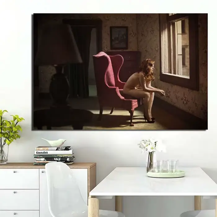 Peinture sur toile Edward Hopper, affiche d'art mural, impression d'image de réalisme, femme, décor 