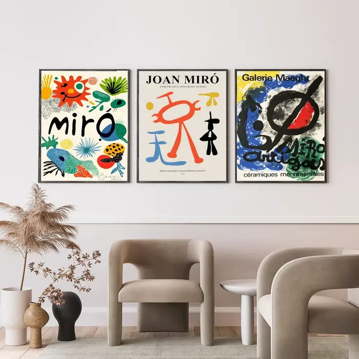 Affiche d'art populaire Jjoan Miro