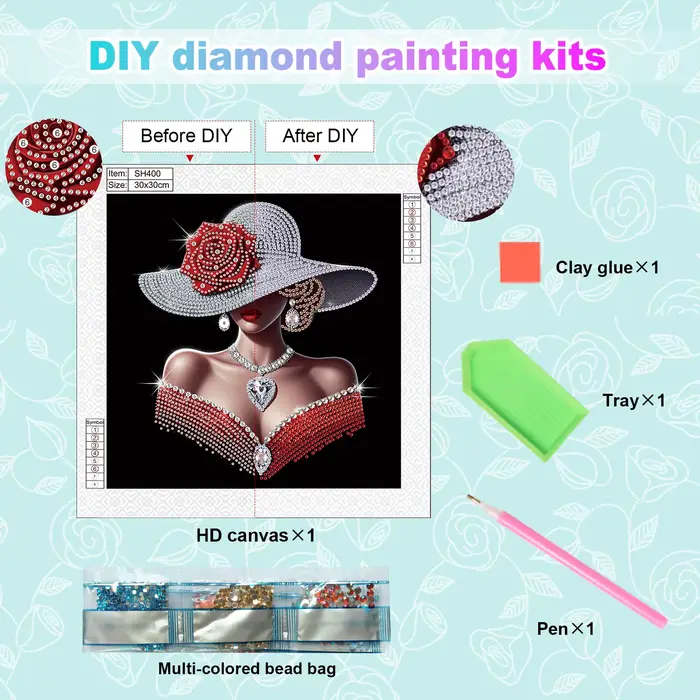 Kits de peinture d'art de diamant pour adultes