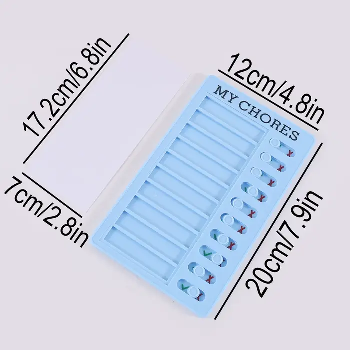 Tableau de tâches pour enfants avec 1 carte vierge