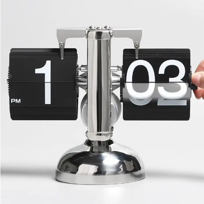 Horloge Numérique Rétro Minimaliste à Pied Unique