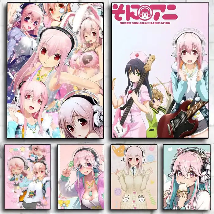 S-Super S-Sonico – affiche murale imprimée
