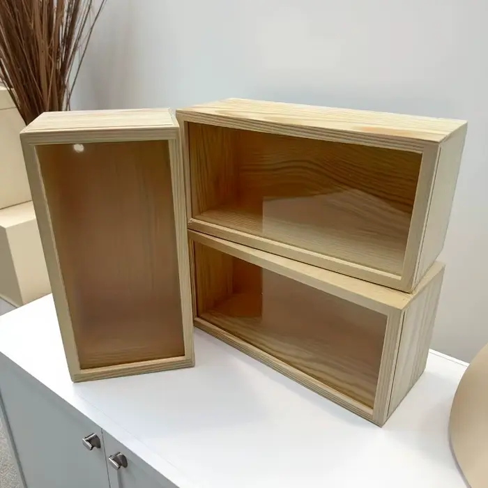 Boîte de rangement et de présentation en bois