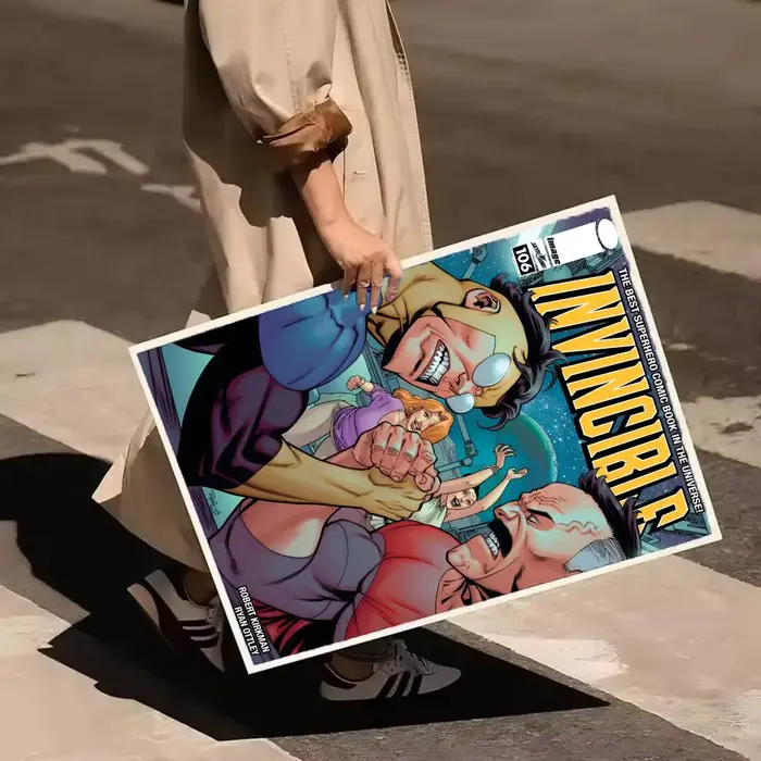 Affiche de bande dessinée I-Invincible