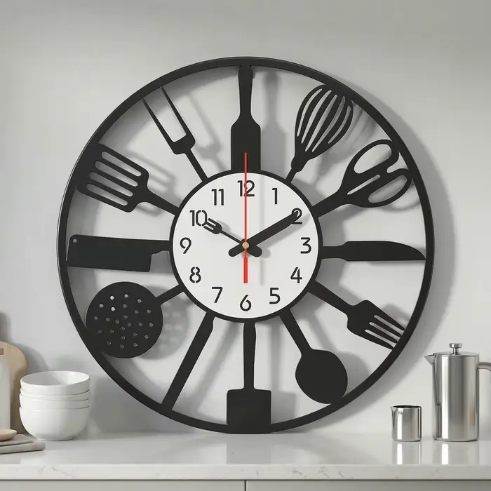 Horloge murale de cuisine de 15