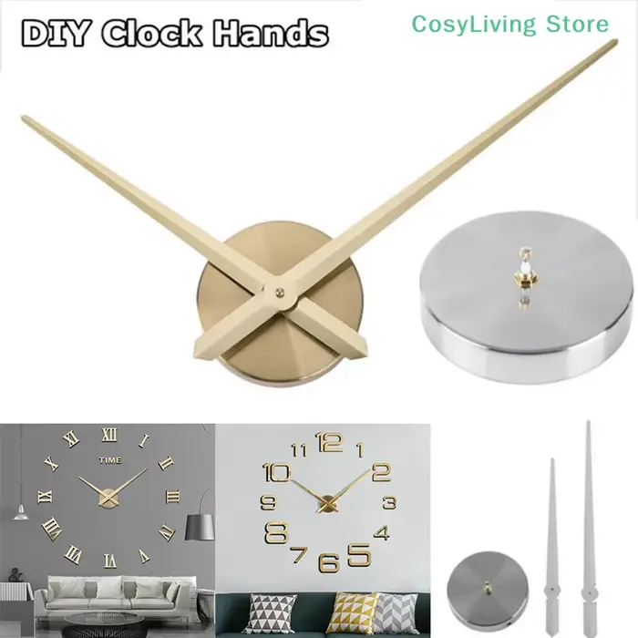 1 ensemble d'horloge murale 3D Simple