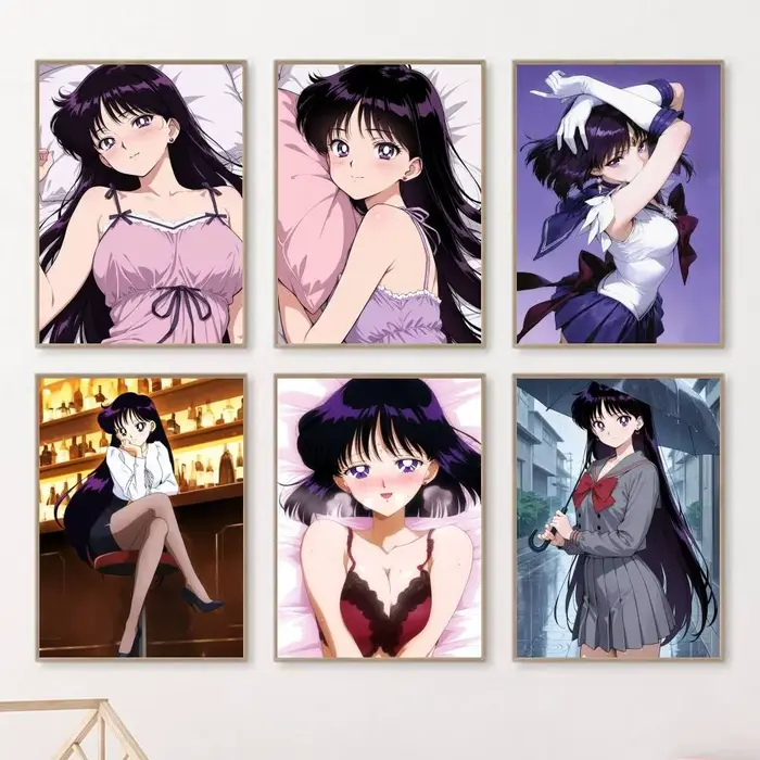 Affiche murale de dessin animé JP S-Sailor Mars, décoration artistique pour le bureau, le salon, décoration de maison unique, image