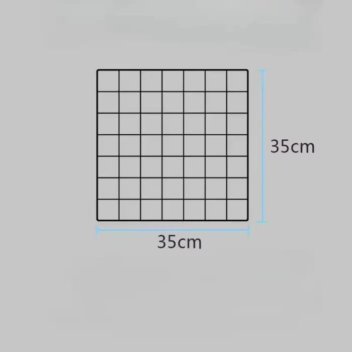 Support de présentation moderne pour grille métallique avec base