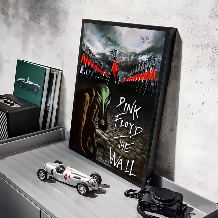 Affiche d'album classique Pop Band P_Pink F_Floyd, autocollants muraux décoratifs, impression de pho
