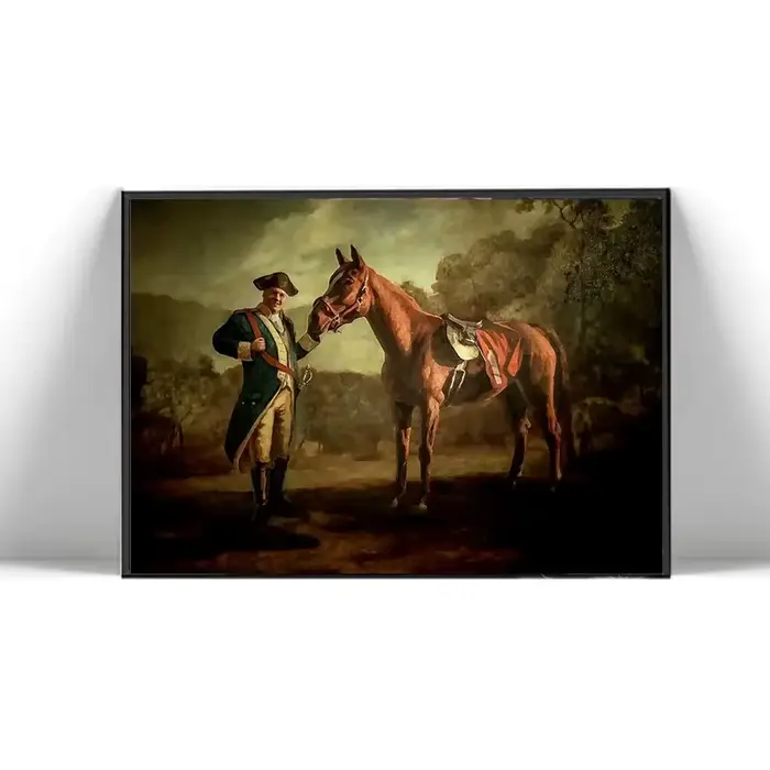 Impressions sur toile The Sopranos Tony with Pie-O-My Horse