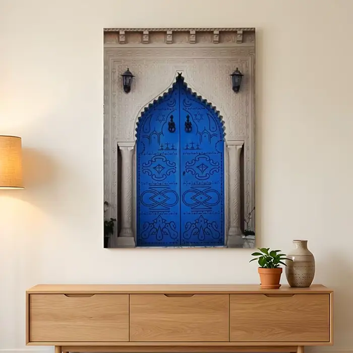 Peinture murale HD d'art arabe marocain, calligraphie, cadre robuste, facile à accrocher, décoration