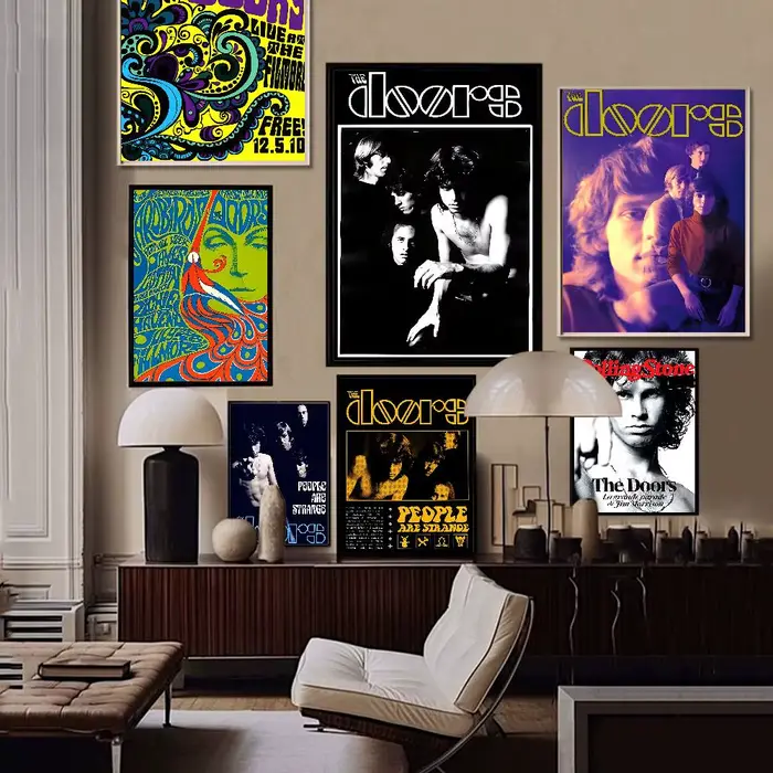 The Doors Singer – impressions et affiches de bonne qualité, décoration vintage pour chambre, bar, café, décoration de la maison
