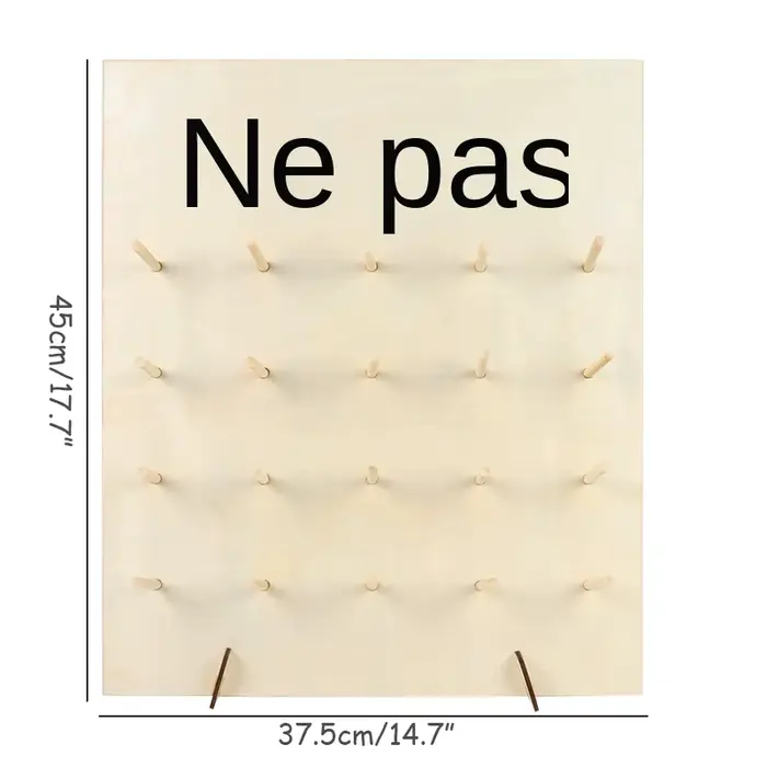 Mur de beignet en bois à faire soi-même