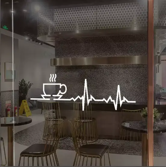 Autocollants muraux pour décoration de café