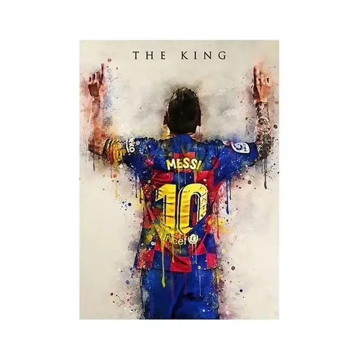 Affiche étoile de Football Messi